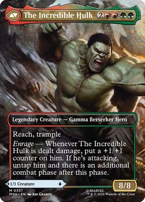 Magic the Gathering Bruce Banner Borderless Marvel Super Heroes