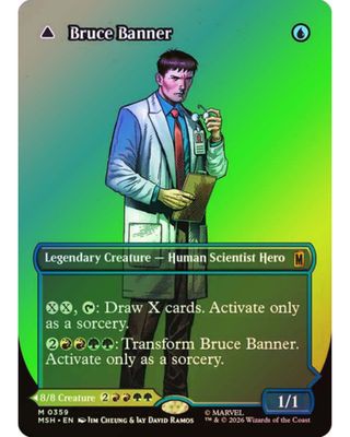 Magic the Gathering Bruce Banner Showcase Foil Marvel Super Heroes