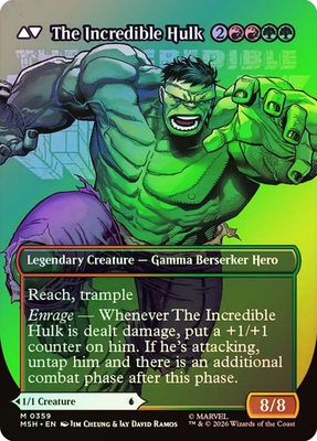 Magic the Gathering Bruce Banner Showcase Foil Marvel Super Heroes