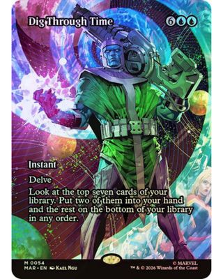 Magic the Gathering Dig Through Time Foil Marvel Universe