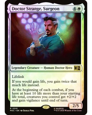 Magic the Gathering Doctor Strange, Surgeon Foil Marvel Heroes Commander