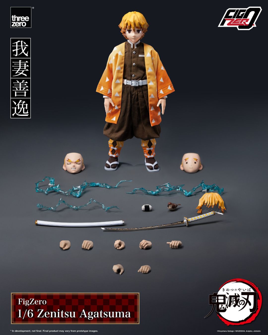 PRE-ORDER ThreeZero Kimetsu no Yaiba FigZero 1/6 Zenitsu Agatsuma