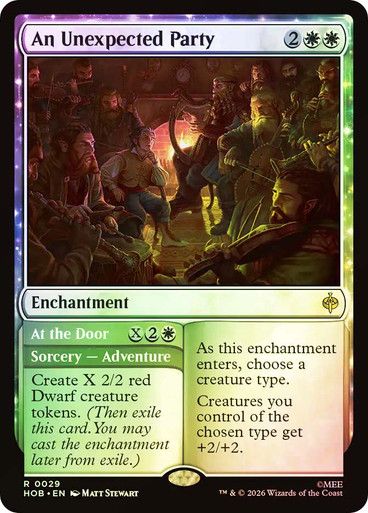 Magic the Gathering An Unexpected Party Foil The Hobbit Greenhills