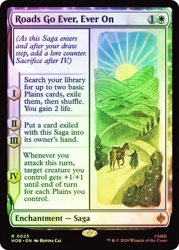 Magic the Gathering Roads Go Ever, Ever On Foil The Hobbit Greenhills