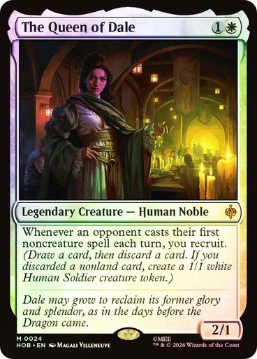 Magic the Gathering Roads The Queen of Dale Foil The Hobbit Greenhills