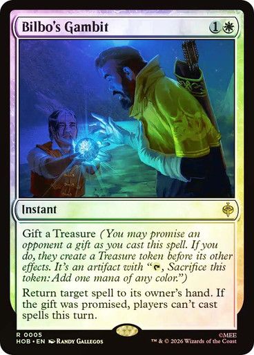 Magic the Gathering Bilbo's Gambit Foil The Hobbit Greenhills