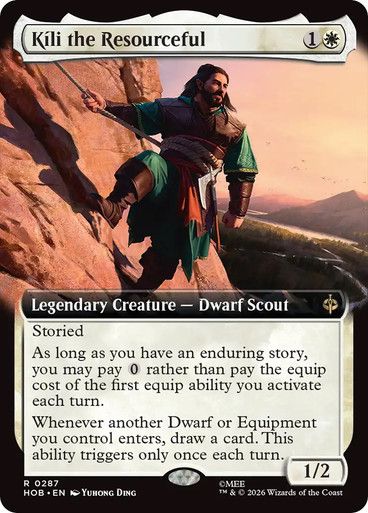 Magic the Gathering Kili the Resourceful Extended Art The Hobbit Festival Mall