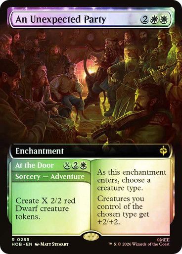 Magic the Gathering An Unexpected Party Extended Art Foil The Hobbit Festival Mall