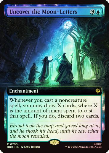 Magic the Gathering Uncover the Moon-Letters Extended Art Foil The Hobbit Greenhills