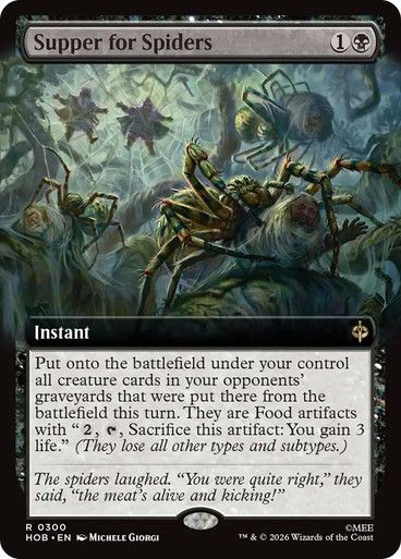 Magic the Gathering Supper for Spiders Extended Art The Hobbit Festival Mall