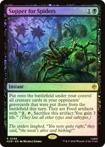 Magic the Gathering Supper for Spiders Foil The Hobbit Glorietta 2