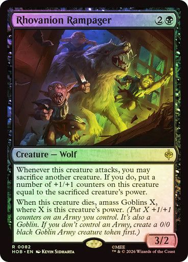 Magic the Gathering Rhovanion Rampager Foil The Hobbit Greenhills