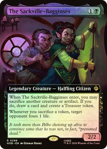 Magic the Gathering The Sackville-BagginsesExtended Art Foil The Hobbit Festival Mall