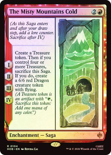 Magic the Gathering The Misty Mountains Cold Foil The Hobbit Festival Mall