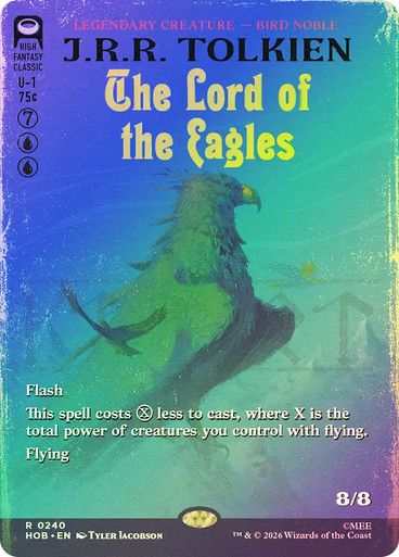 Magic the Gathering The Lord of the Eagles Borderless  Foil The Hobbit Glorietta 2