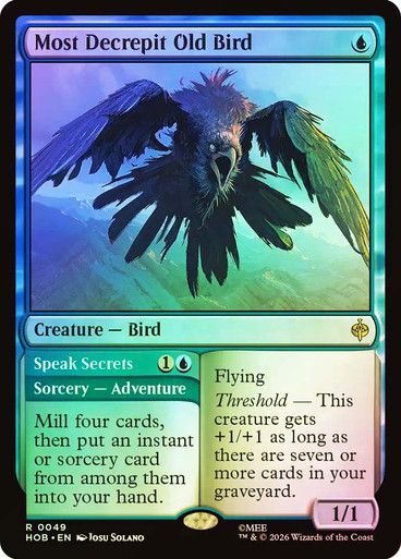 Magic the Gathering Most Decrepit Old Bird Foil The Hobbit Greenhills