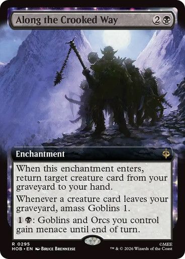 Magic the Gathering Along the Crooked Way Extended Art The Hobbit Greenhills