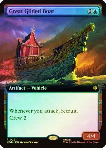 Magic the Gathering Great Gilded Boat Extended Art FoilThe Hobbit Festival Mall