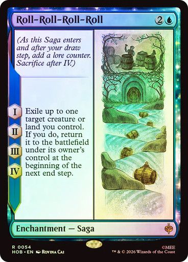 Magic the Gathering Roll Roll Roll Roll Foil The Hobbit Festival Mall