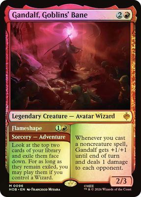 Magic the Gathering Gandalf, Goblins' Bane Foil The Hobbit Fisher Mall