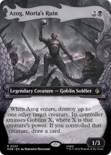 Magic the Gathering Azog, Moria's Ruin Borderless The Hobbit Festival Mall