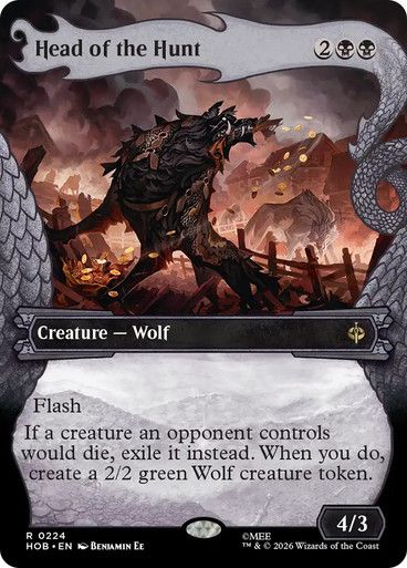 Magic the Gathering Head of the Hunt Borderless The Hobbit Greenhills