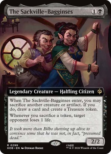 Magic the Gathering The Sackville-Bagginses Extended Art The Hobbit Greenhills
