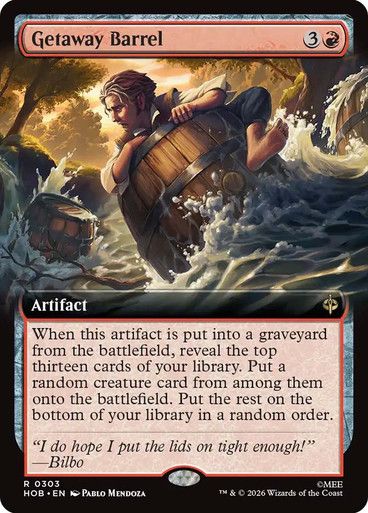 Magic the Gathering Getaway Barrel Extended Art The Hobbit Glorietta 2