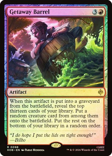 Magic the Gathering Getaway Barrel Foil The Hobbit Greenhills