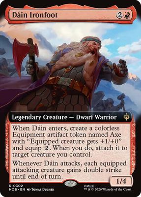 Magic the Gathering Dain Ironfoot Extended Art The Hobbit Fisher Mall
