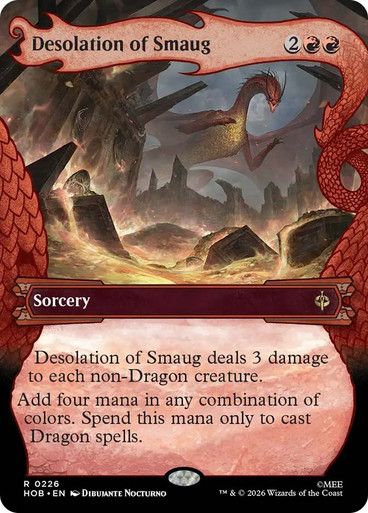 Magic the Gathering Desolation of Smaug Borderless The Hobbit Greenhills