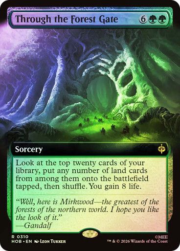 Magic the Gathering Through the Forest Gate Extended Art Foil The Hobbit Festival Mall