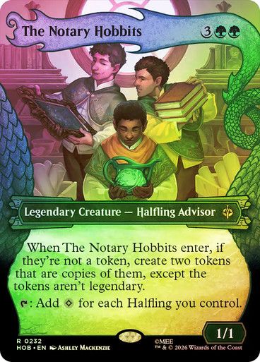 Magic the Gathering The Notary Hobbits Borderless Foil The Hobbit Festival Mall