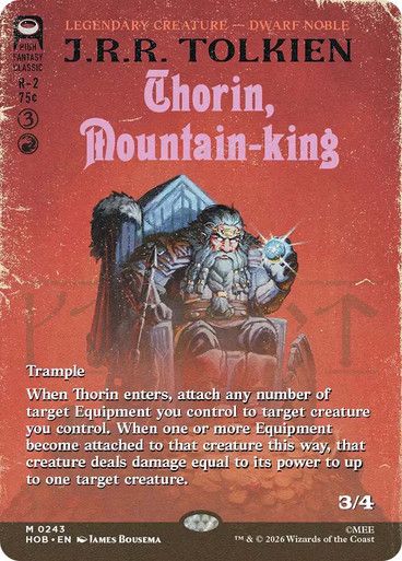 Magic the Gathering Thorin, Mountain-King Borderless The Hobbit Festival Mall