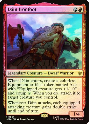 Magic the Gathering Dain Ironfoot Foil The Hobbit Fisher Mall