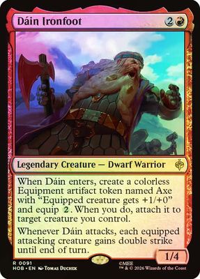 Magic the Gathering Dain Ironfoot Foil The Hobbit Fisher Mall