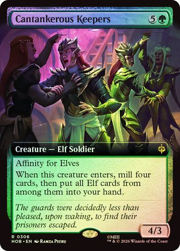 Magic the Gathering Cantankerous Keepers Extended Art Foil The Hobbit Festival Mall
