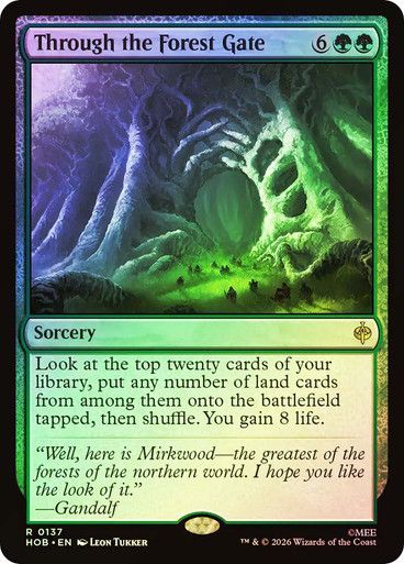Magic the Gathering Through the Forest Gate Extended Art The Hobbit Glorietta 2
