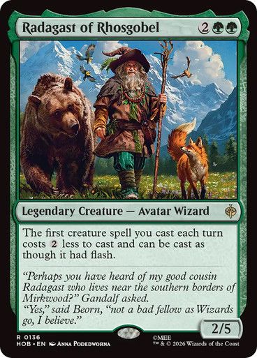 Magic the Gathering Radagast of Rhosgobel The Hobbit Greenhills