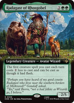 Magic the Gathering Radagast of Rhosgobel Extended Art The Hobbit Glorietta 2