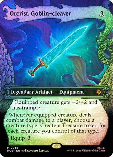 Magic the Gathering Orcrist, Goblin-Cleaver Borderless Foil The Hobbit Festival Mall
