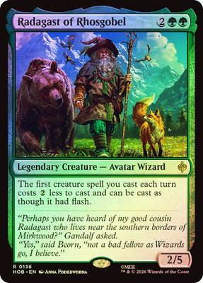 Magic the Gathering Radagast of Rhosgobel Foil The Hobbit Glorietta 2