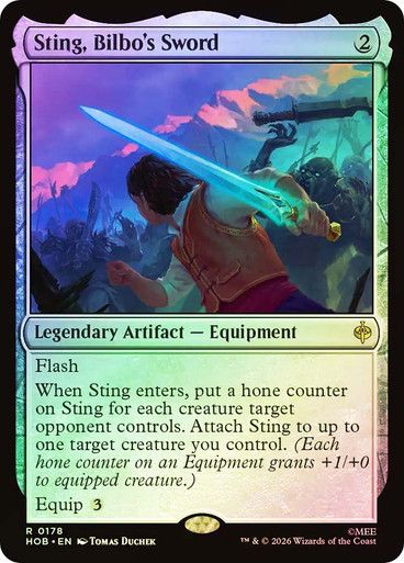 Magic the Gathering Sting, Bilbo's Sword Foil The Hobbit Festival Mall