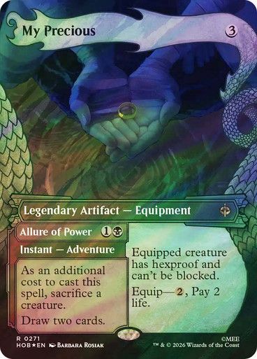 Magic the Gathering My Precious Borderless Surge Foil The Hobbit Festival Mall