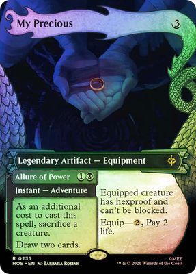 Magic the Gathering My Precious Borderless Foil The Hobbit Greenhills