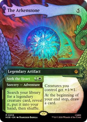 Magic the Gathering The Arkenstone Borderless 234 Foil The Hobbit Greenhills