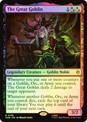 Magic the Gathering The Great Goblin Foil The Hobbit Fisher Mall