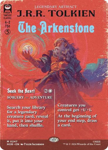Magic the Gathering The Arkenstone Borderless 247 The Hobbit Festival Mall