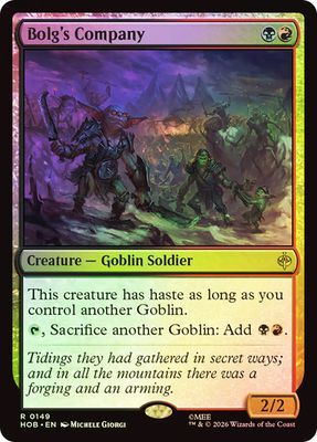 Magic the Gathering Bolg's Company Foil The Hobbit Fisher Mall