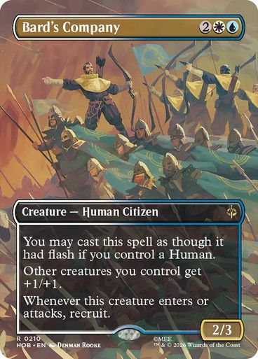 Magic the Gathering Bard's Company Borderless The Hobbit Festival Mall